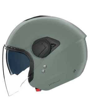 Casco moto scooter Nolan N20-2 VISOR Classico Nobile 371 Verde grigio opaco