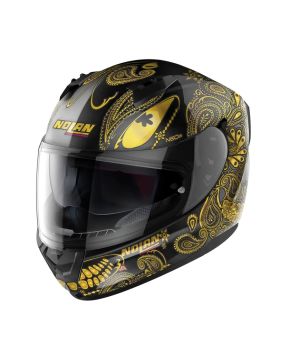 Casco moto scooter Integrale N60-6 Nolan NERO ORO METAL BLACK (GOLD)
