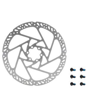 Disco freno bici rotore del freno a disco tektro a 6 bulloni 203 mm