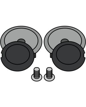 Placchette meccanismo visiera casco HELYOS AIROH 7365