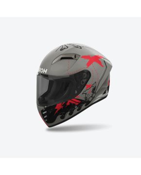 Casco moto scooter Integrale CONNOR DESPERADO Grigio arancione AIROH ECE 2206