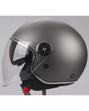 Casco JET doppia visiera antracite opaco 550 JFM omologazione ECE 2206 scooter