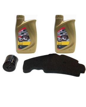 Kit tagliando 2 litri olio 1 filtro olio e 1 filtro aria Piaggio Beverly 250