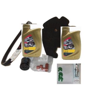 Kit tagliando 2 olio 1 cinghia 6 rulli 3 cursori 1 candela 1 f.aria Beverly 250i