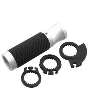 manopole moto cromate con adattatore gas