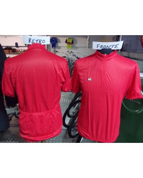 maglia m.c. (zip corta) rossa xl gimer
