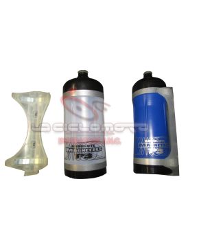 borraccia + portaborraccia magnetico blu