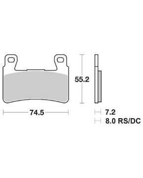 pastiglie 734 sbs sinterizzata