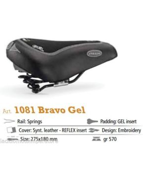 sella mtb molle bravo carb. gel ricamata