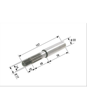 albero ruota posteriore minarelli 50