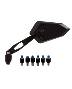 coppia specchi moto universali neri