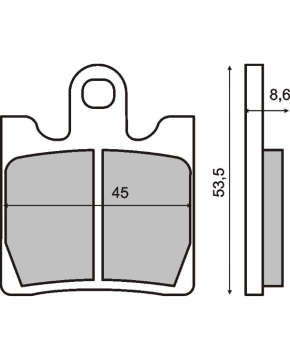 Coppia pastiglie freno organiche SUZUKI TRIUMPH YAMAHA BURGMAN TROPHY FJR1300A