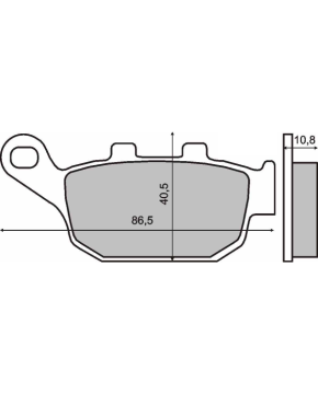 Coppia pastiglie freno posteriori organiche Honda