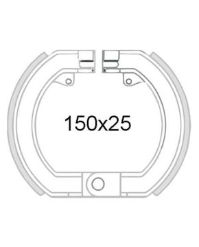 Ganasce freno anteriori piaggio vespa sprint veloce 150cc 026832