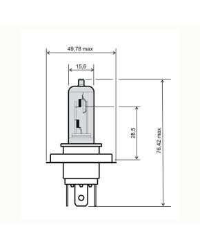 Lampadina blu hs1 12V 35/35W