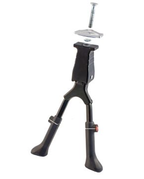 cavalletto bici centrale doppio