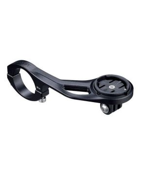 Supporto al manubrio in alluminio diametro 31,8mm per GPS e GoPro/Action Cam - nero