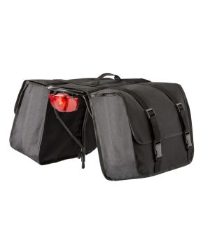 borse per portapacchi laterali bici nera 24lt