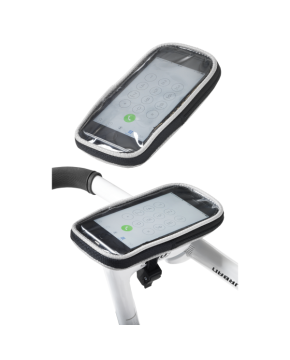 borsello porta smartphhone touch attacco al manubrio bici