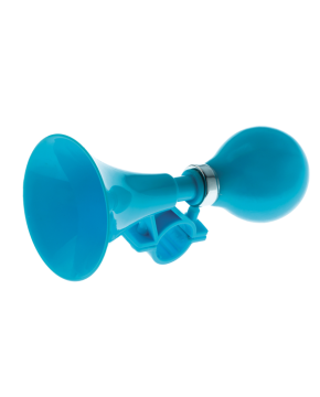 trombetta bici blu in plastica