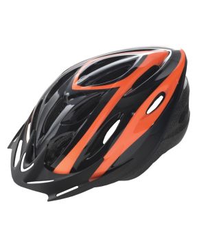 Casco bici adulto nero arancio misura m