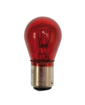 Lampada biluce 12V-5/21W BAY15D rossa lampadina Hert