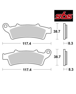 pastiglie freno anteriori 159 sbs