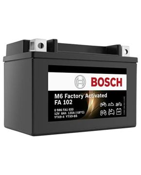 Batteria Moto 12v 8Ah 135A a Gel bosch 0 986 FA1 020 PRONTA ALL'USO YTX9-BS
