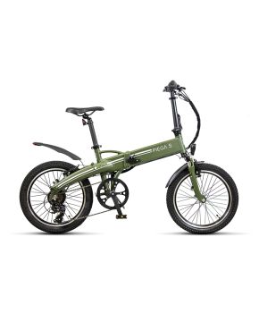 bici ebike 20 piega s verde militare