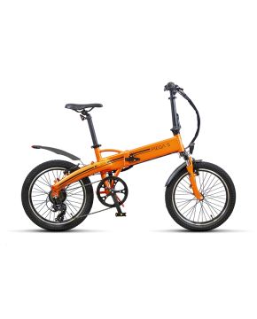 bici ebike 20 piega s arancio satinato