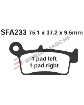 Pastiglie freno SFA233 KYMCO FILLY-TOP BOY