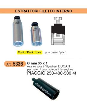 estrattore piaggio 250 400 500 fil.int. 35 x 1
