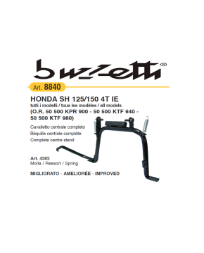 cavalletto centrale oem qyality honda sh 125 150 01/12 made in Italy