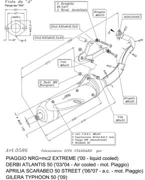 marmitta scarabeo 50 (piaggio) nrg mc2 sitoplus