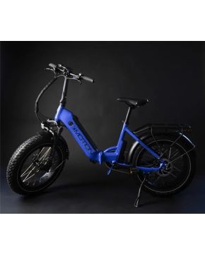 Bici 20 FAT pieghevole FLEX FLAP Blue 48V Alluminio e-bike elettrica Emotion