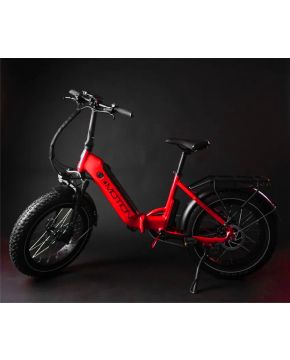 Bici 20 FAT pieghevole FLEX FLAP Rossa 48V Alluminio e-bike elettrica Emotion