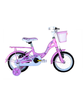 Bici 12 taylor music per bambina rosa con rotelle e cestino coppi