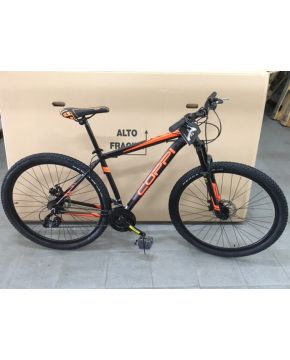 bici 29 mtb front coppi 21 velocità alluminio nero arancio 48 disk
