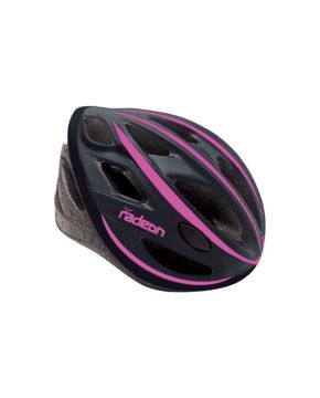 Casco Bici Ciclo per Donna Marca MVtek modello Radeon taglia L 58-61 Nero opaco Fucsia