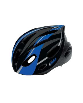 casco bici snake due taglia m(53-56) nero/blu