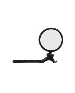 specchio ciclo rotondo attacco al silicone regolabile