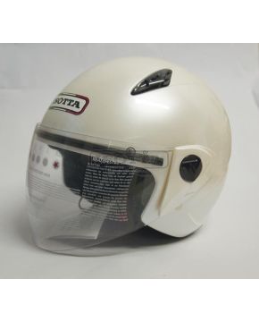Casco jet Isotta new city con visiera bianco perla