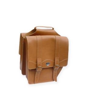 Borse bici posteriori lusso ecopelle marrone