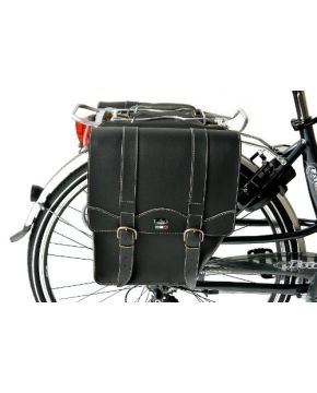 Borse bici posteriori lusso ecopelle Nere