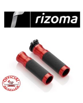 coppia manopole moto rizoma sport line rosso