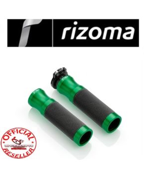 coppia manopole moto rizoma sport line verde