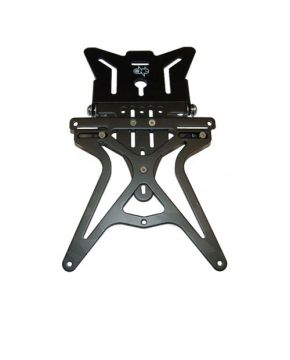 portatarga moto e scooter universale in alluminio nero