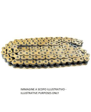 catena 420 h 140 maglie moto did oro nera