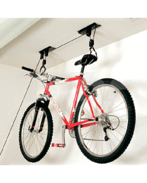 portabici da soffitto con carrucola