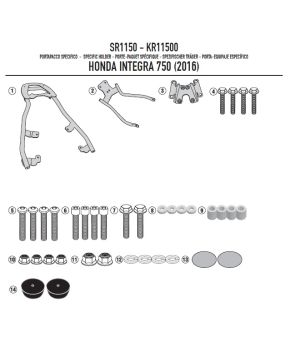 portabauletto honda integra 750 (16>20)